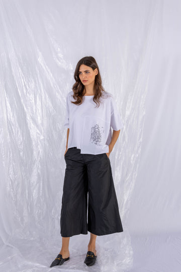 Shirt kastig mit Print